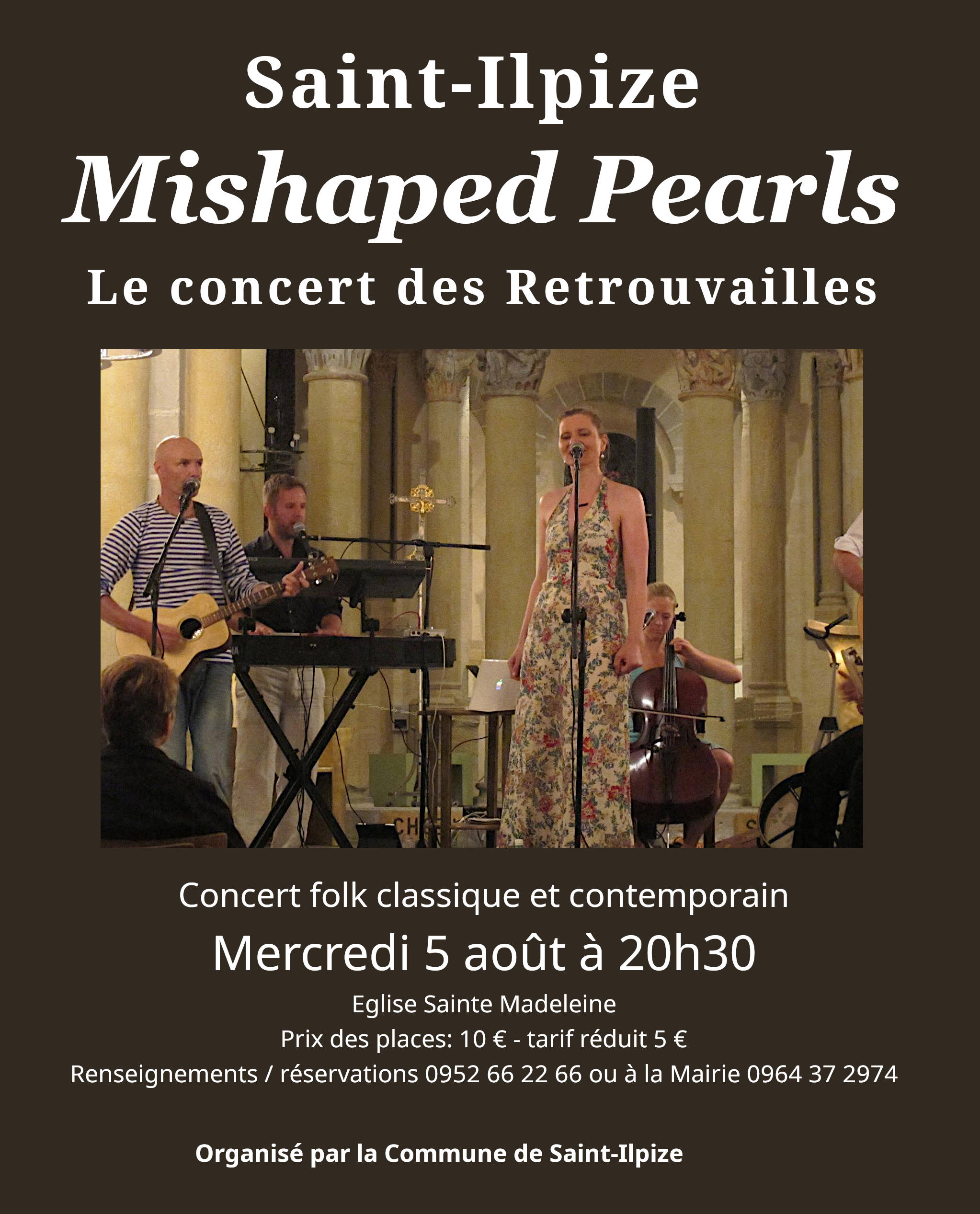 Mercredi 5 août concert Mishapedpearls